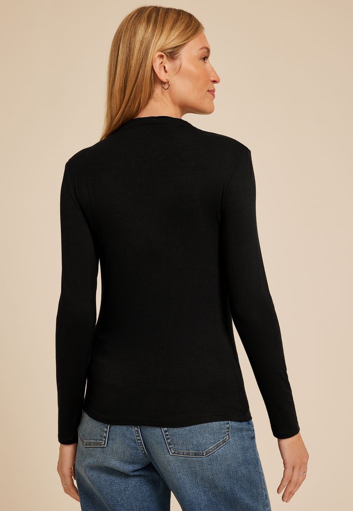 24/7 Mock Neck Long Sleeve Tee - Image 2