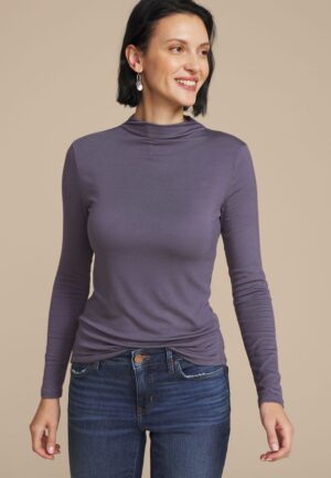 24/7 Mock Neck Long Sleeve Tee