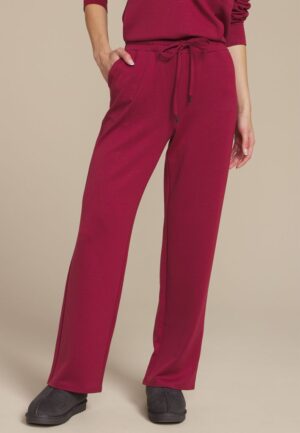 Sparkle Scuba Knit Wide Leg Sweatpants