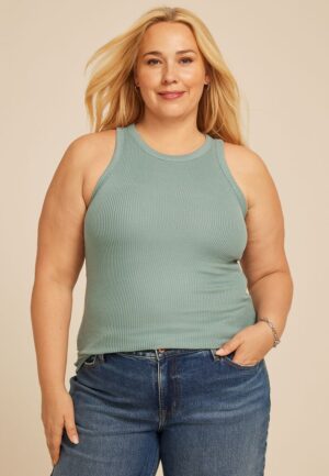 Plus Size 24/7 Cozy Highline Ribbed Tank Top