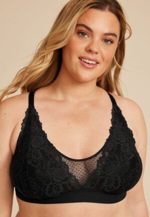 Vintage Lace V Neck Bralette