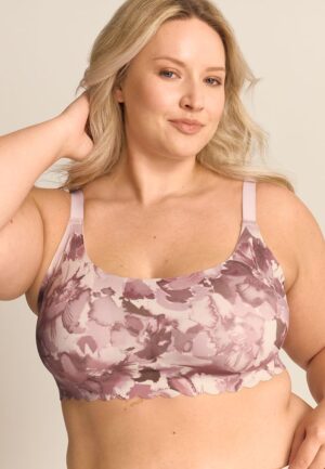 Invisibliss Scalloped Hem Floral Bralette