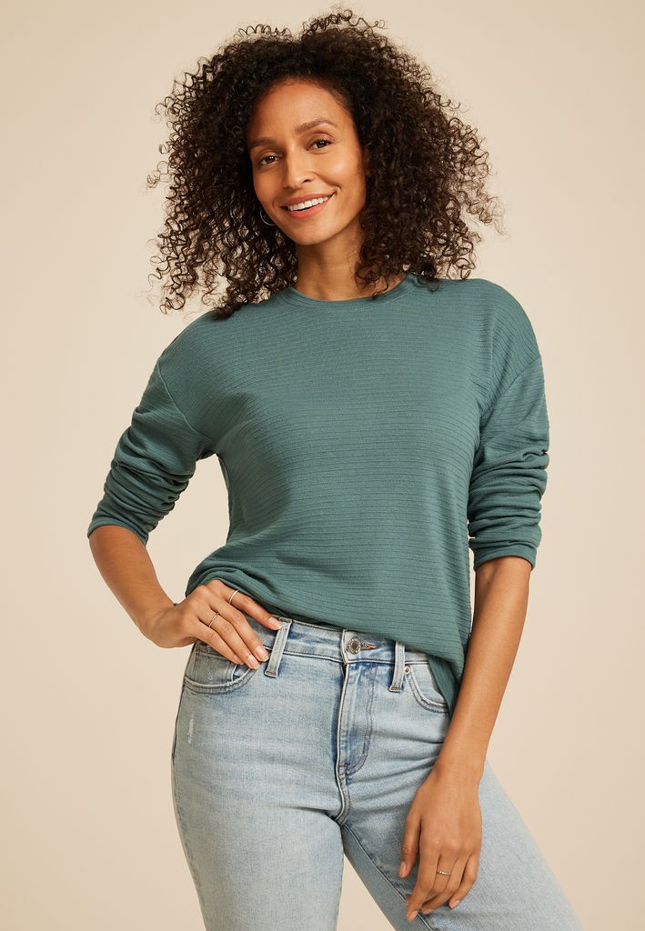 24/7 Ottoman Rib Long Sleeve Tee