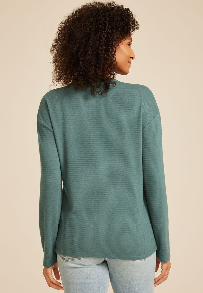 24/7 Ottoman Rib Long Sleeve Tee - Image 2