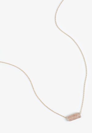 Genuine Strawberry Quartz Pendant Necklace