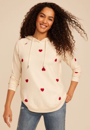 Haven Heart Print Hoodie