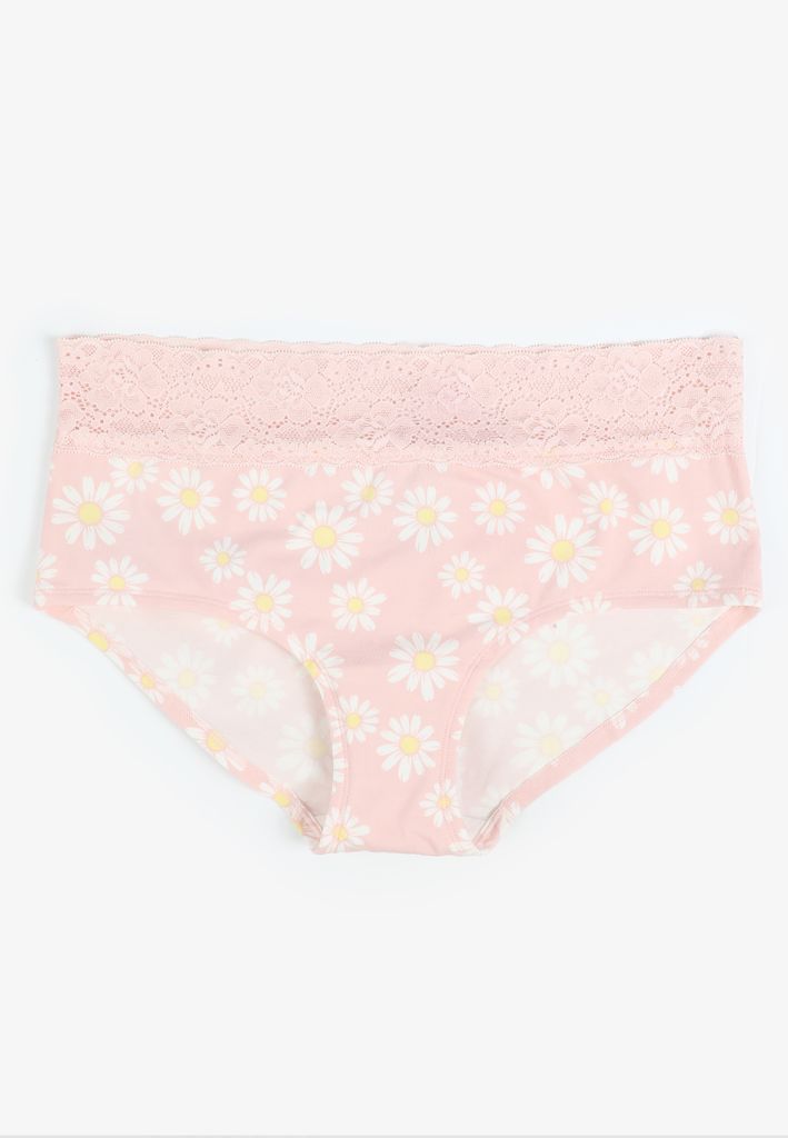 Simply Comfy Cotton Daisy Boybrief Panty