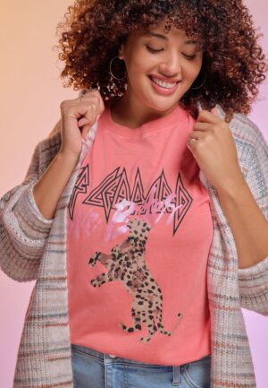 Plus Size Def Leppard Love Bites Oversized Fit Graphic Tee