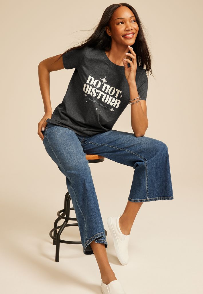 Do Not Disturb Oversized Fit Graphic Tee - Image 3