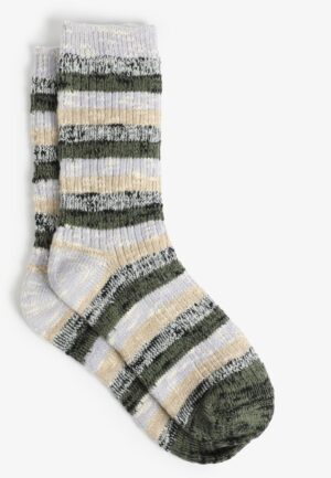 Spacedye Striped Crew Socks