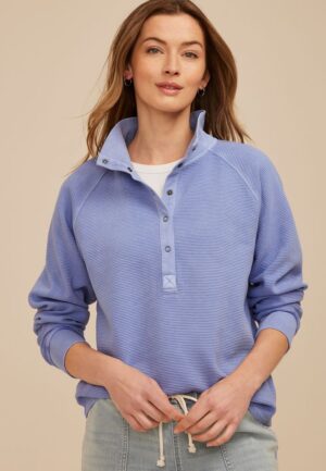 Ottoman Snap Button Sweatshirt